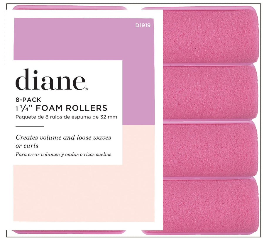 Foam Rollers, Pink, 1.25, 8/bag : 1 1/4'', Pink