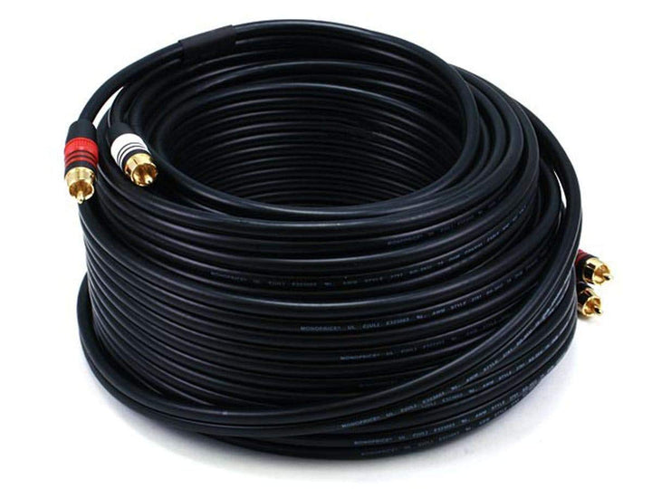 Monoprice 1.5ft Premium 2 RCA Plug/2 RCA Plug M/M 22AWG
