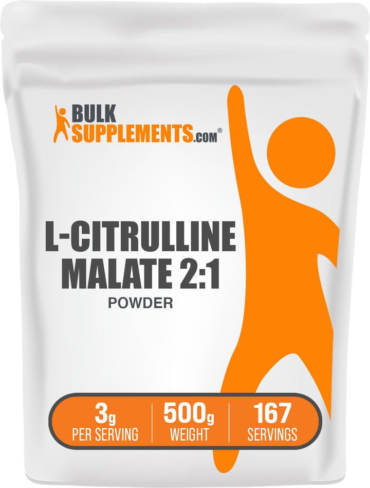 .com L-Citrulline Malate 2:1 Powder - Nitric Oxide Boost, Citrulline Malate Supplement - Unflavored &amp; Gluten Free - 3g per Servings, 500g (1.1 lbs) (Pack of 1)