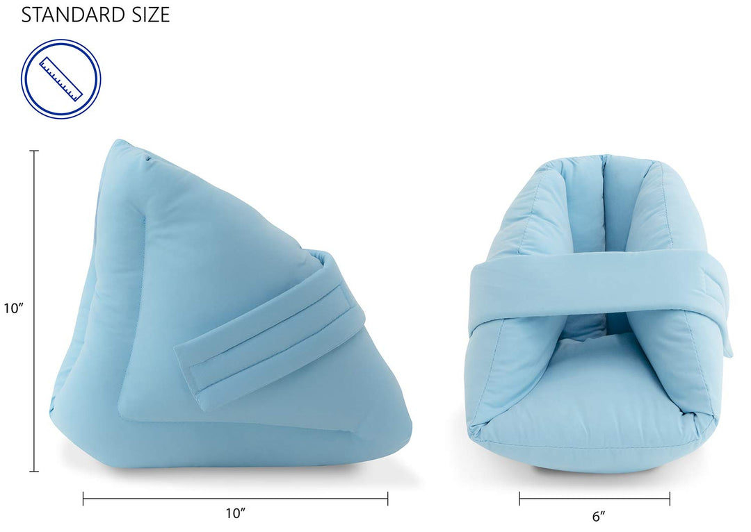NYOrtho Heel Protectors Cushion Pillows - 1 Pair of Ultra Quilted Thick Soft Antimicrobial Washable