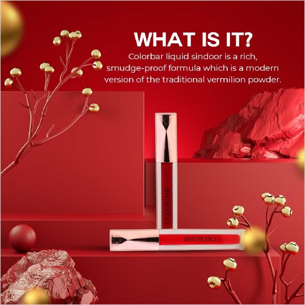 Sindoor, Red, 3.8ml | Smudge proof formula | Long lasting