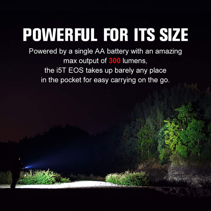OLIGHT I5T EOS 300 Lumens Slim EDC Flashlight Dual-Outp