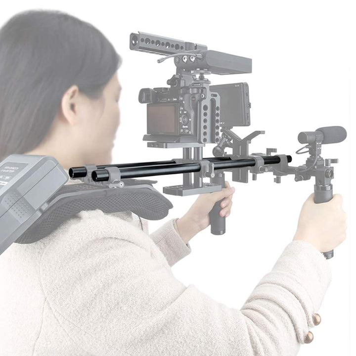 NICEYRIG 15mm Rod 16 Inch (40CM) Long for Shoulder Rig 