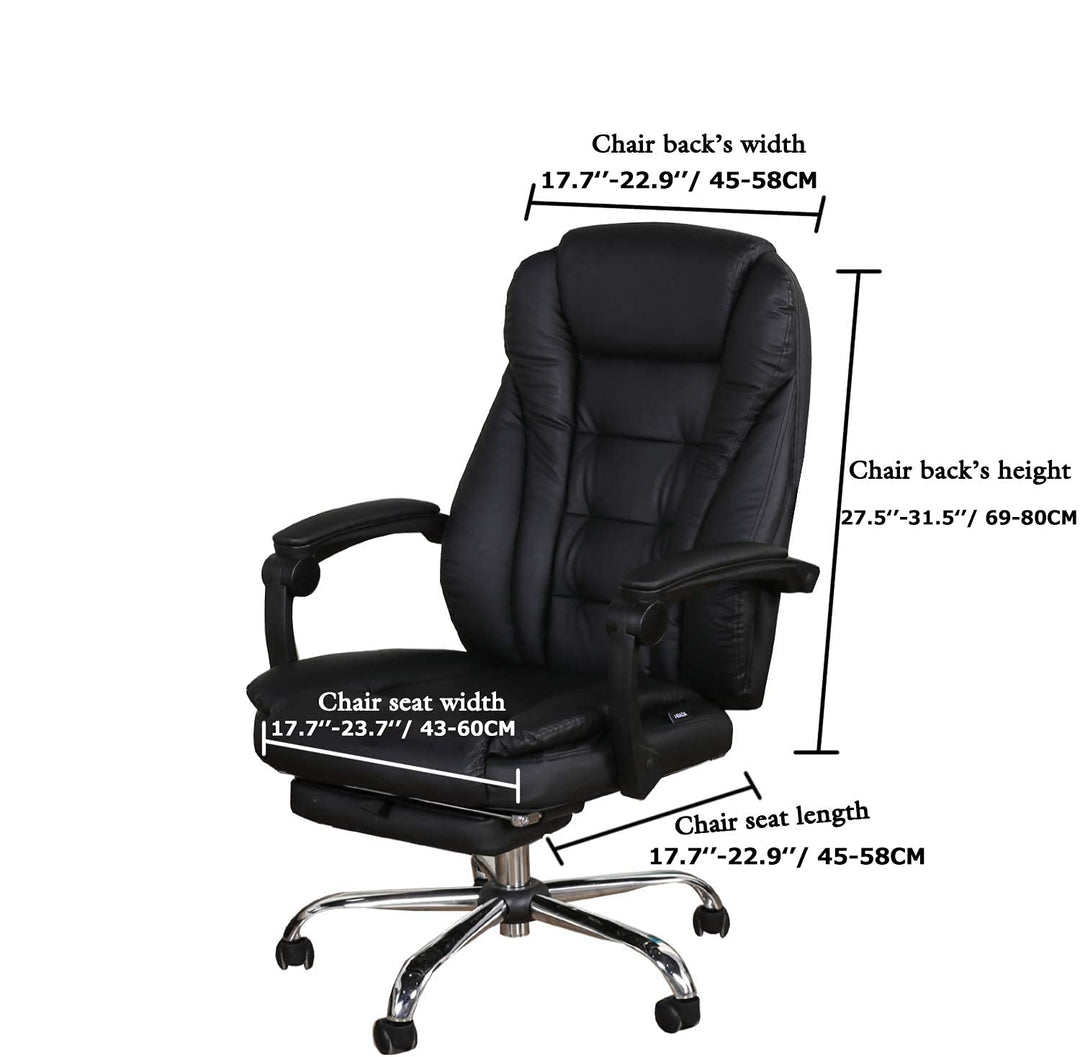NILUOH Velvet Office Chair Cover with Arm Covers Stretc