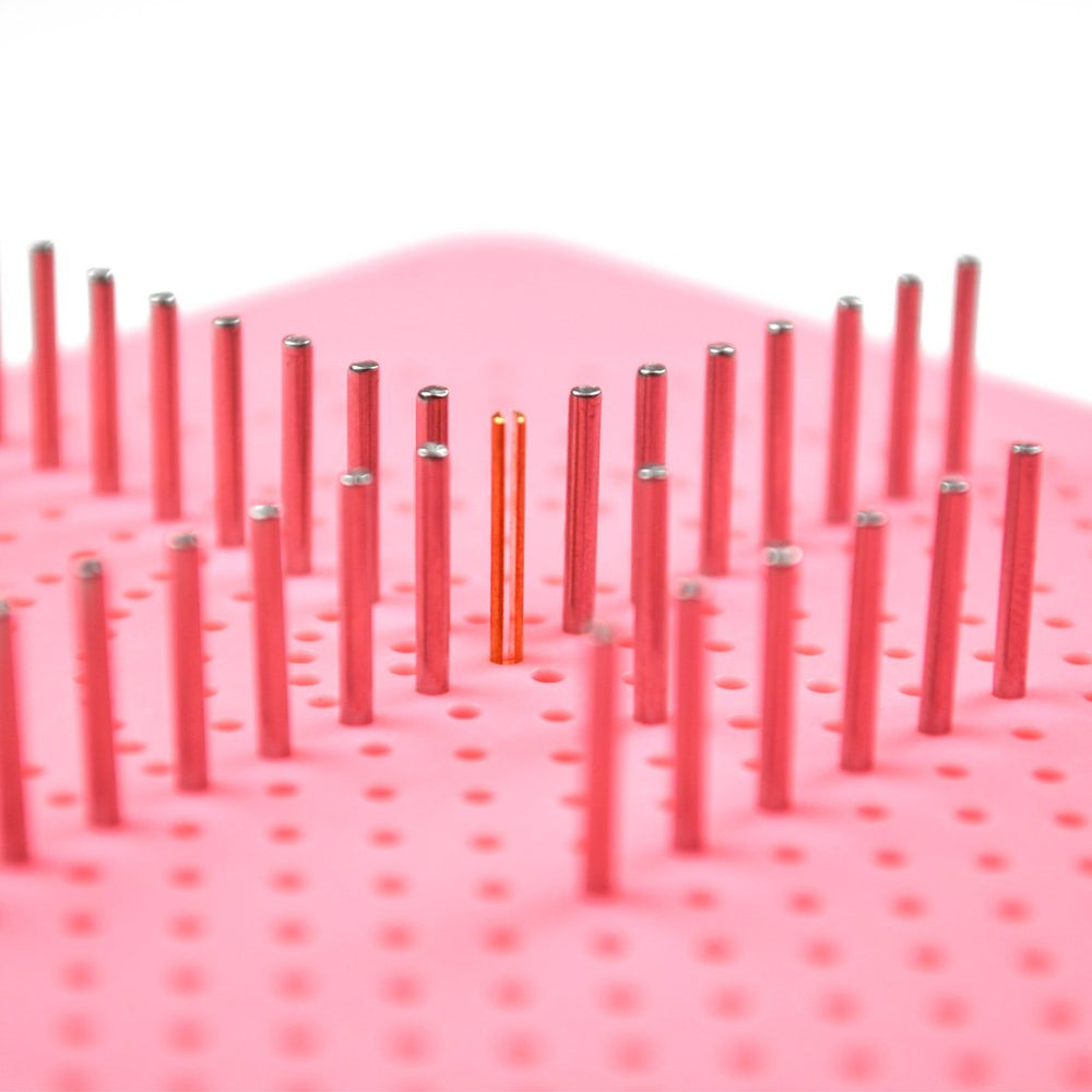 Quilling Knitting Board with 2 Functions Have Sticks Storage (Pink)