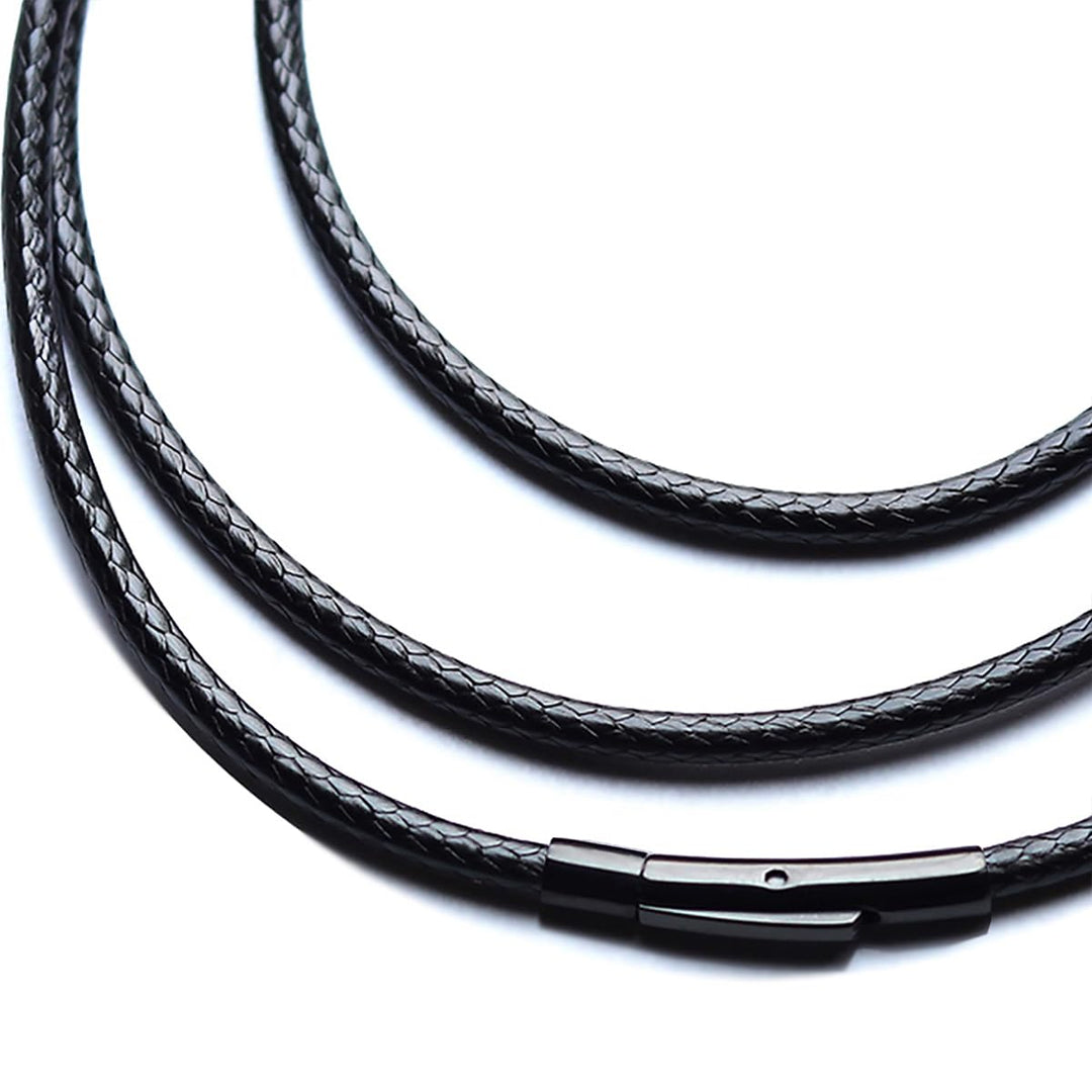 IOYYIO Flexible Durable Leather Necklace cord for Men W