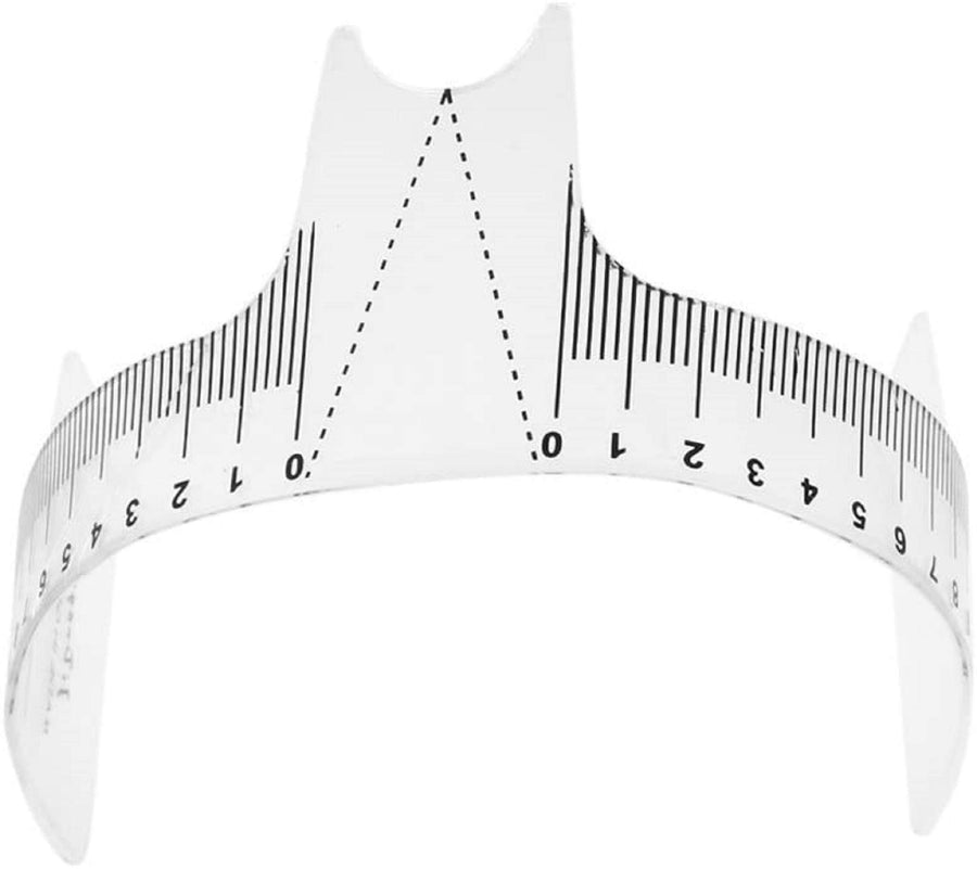 CJESLNA Updated Eyebrow Grooming Stencil Shaper Ruler Measure Tool Makeup Reusable
