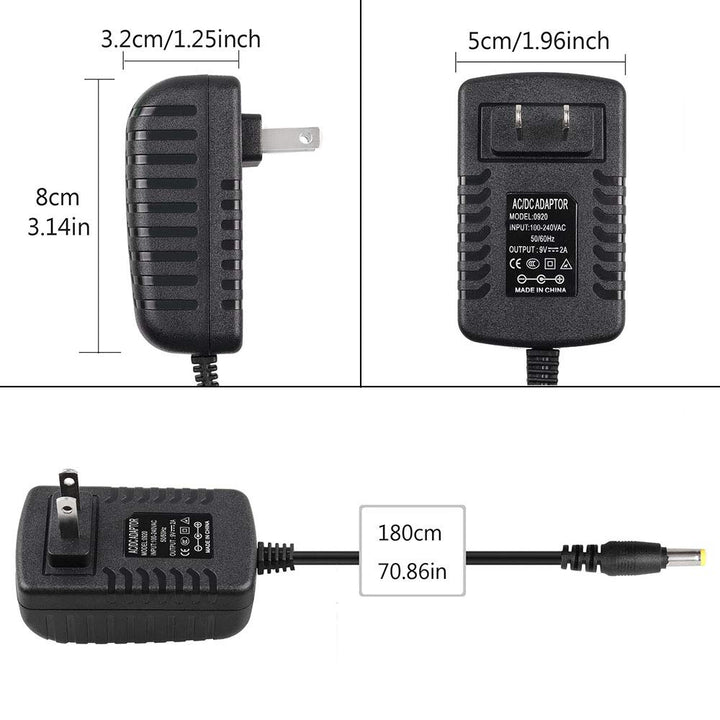 9V AC/DC Adapter Replacement for Korg KA350 KA-350 Volca FM volca bass volca Keys volca Beats Kick sequencer Analog Rythm Machine KROSS2 61 88 Keyboard MS-20 Mini MK-1S MicroKorg S
