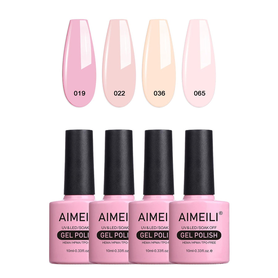 SET4-17 : Soak Off UV LED Gel Nail Polish Multicolor/Mix Color/Combo Color Set Of 4pcs X 10ml - Kit Set 17