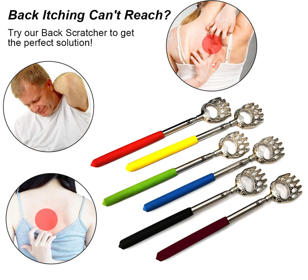 StaiBC Bear Claw Telescopic Back Scratcher with Soft Ru