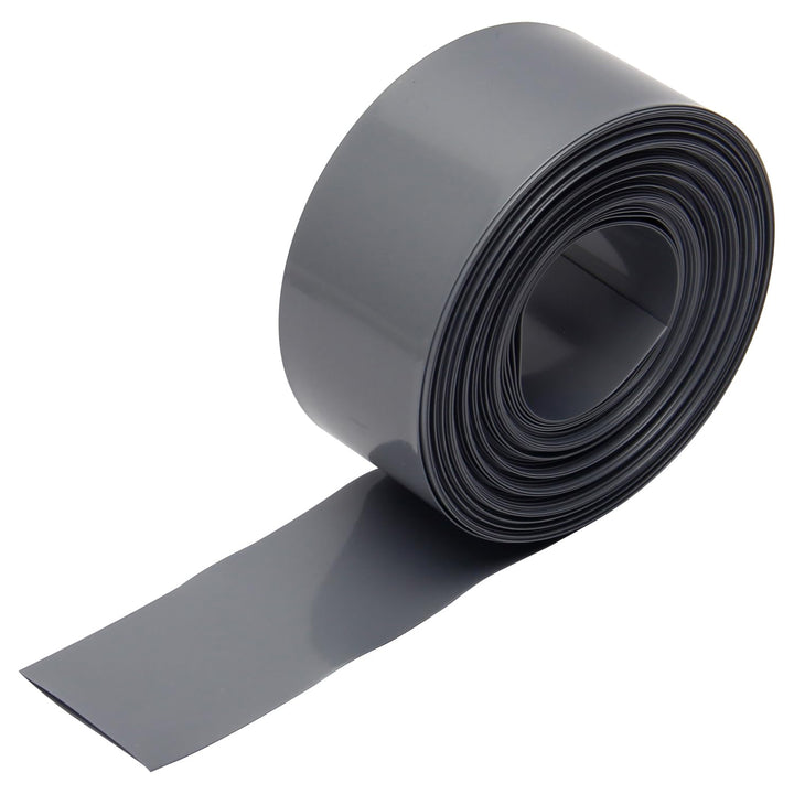 1Pcs Width 1.16 inch, Length 0.39 inch Wrap PVC, Battery Shrink Wrap PVC Heat Shrink Tubing Flat Electric Insulation for Big Battery Pack Power Gray