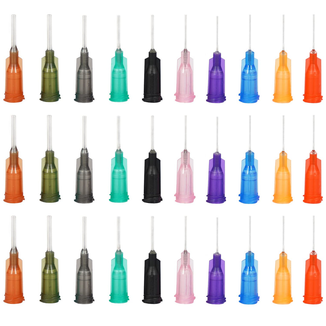 120 Pcs Blunt Distribution head With Luer Lock, Elbow and Straight distribution head, Industrial Liquid Dispenser head for Oil Glue Applicator and Syringe (0.5 Inch)