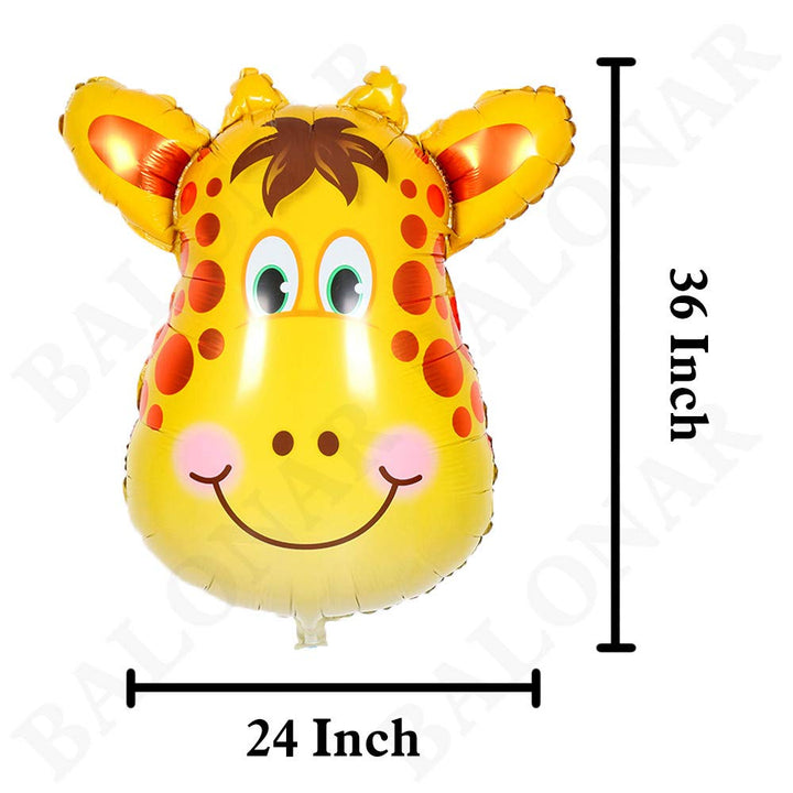 5pcs 32 Inch Tiger Lion Zebra Monkey Graffe Foil Balloons Animal Balloons for Child Birthday Party Supplies Cute Baby Shower Decorations