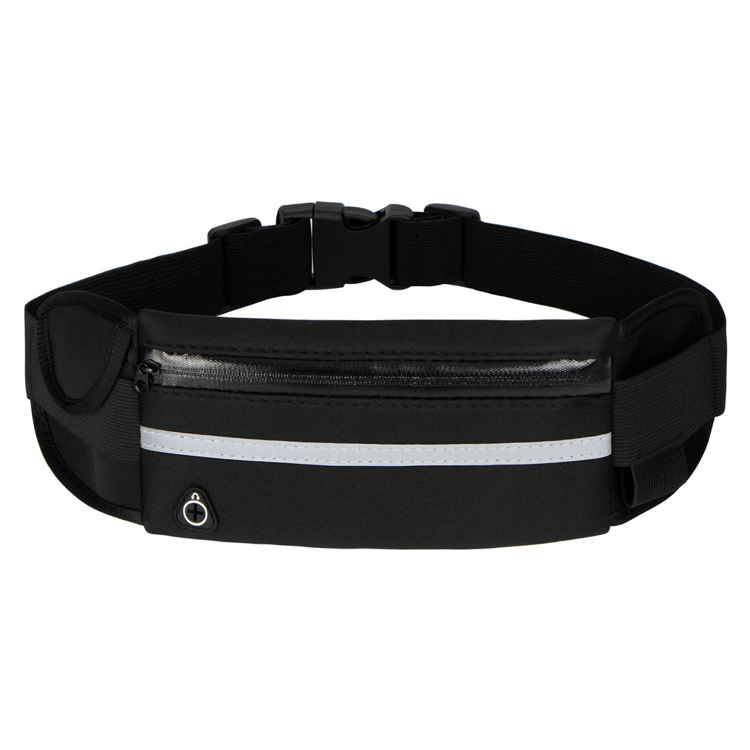 Running Belt [Waist] [Pack]s,[Workout] Fanny [Pack],Ultra Light Bounce Free [Waist] Pouch Fitness Belt Sport for Women Men,Adjustable Waistband Bag for All Kinds of Phone (Black)