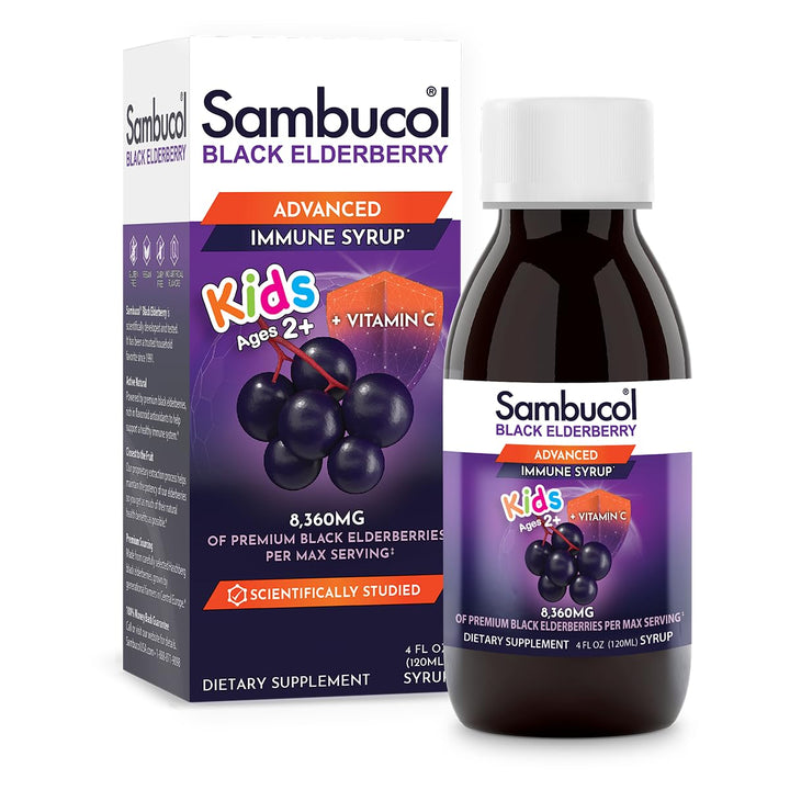 Sambucol Black Elderberry Syrup for Kids - Elderberry E