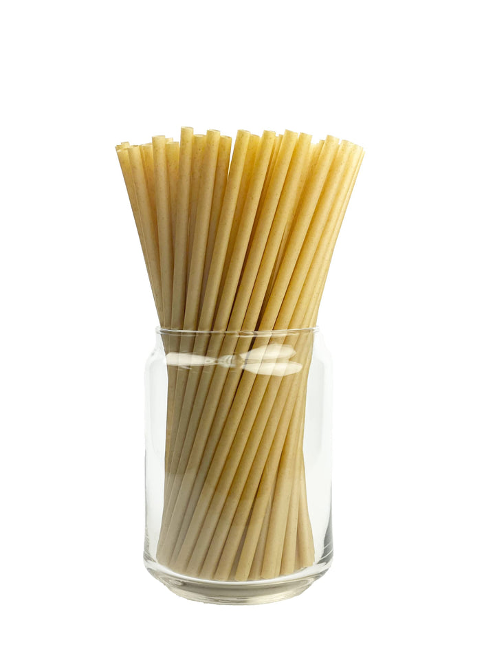ONE ORGANIC Compostable Sugarcane 8 Straws 100 PCS