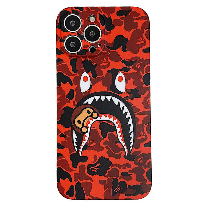 Hoolcase for iPhone 13 Pro Max Soft Case 6.7-inch for Shark Face/Shark Teeth Fans Kids Boys, Cartoon Cute Fun Shockproof TPU Protective 6.7 Inch Case for iPhone 13 Promax (B-YU)