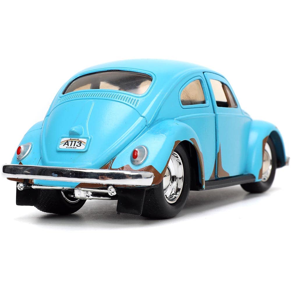 Disney Lilo and Stitch 1:32 Volkswagen Beetle Die-cast Car w/ 1.65 Stitch Figure, Toys for Kids and Adults