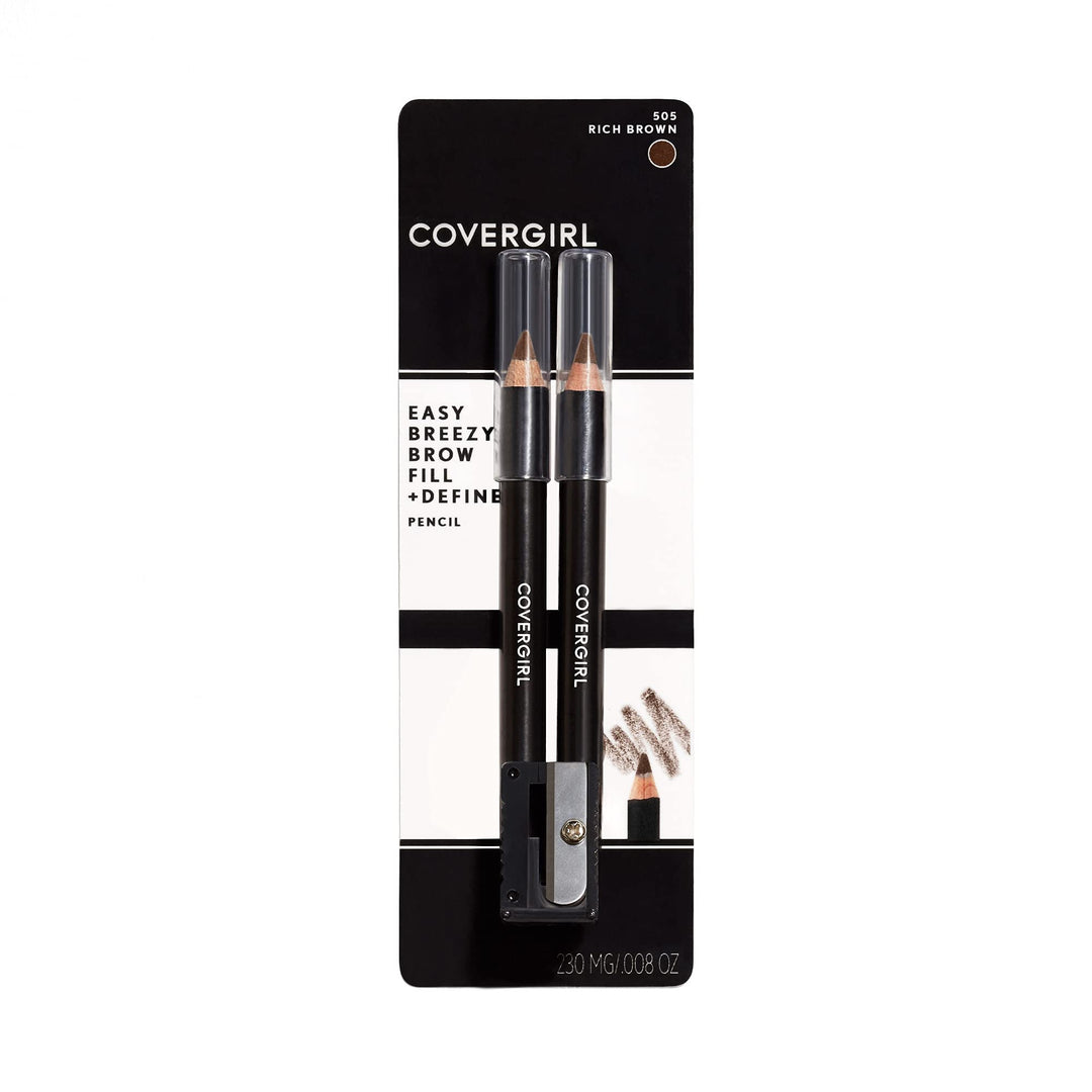 Cover Girl Brow and Eye Makers Brow Shaper and Eyeliner, Midnight Brown - 2 each