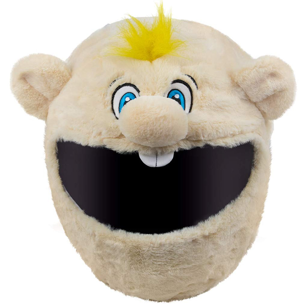 Moto Loot Helmet Cover for Motorcycle Helmet, Fun Rides and Gifts (Cover Only. Helmet Not Included) - Rainbow Short Fur