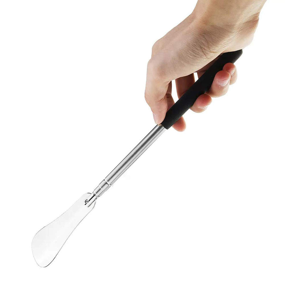 Stainless Steel Non Slip Handle Rustproof Durable for Elders Spoon Practical Shoe Horn Pull Accessories Lifter Adjustable Length 10 to 29
