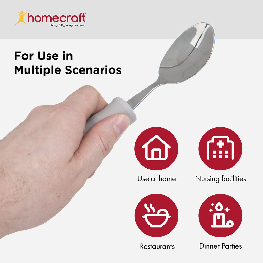 28606 Homecraft Lightweight Foam-Handled Grip Spoon