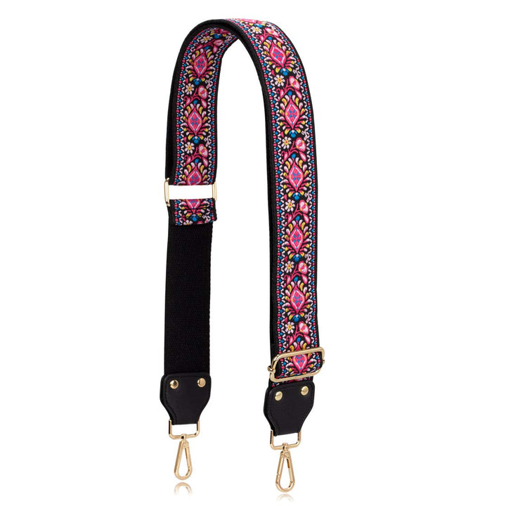 Allzedream Adjustable Guitar Style Purse Strap Replacement Crossbody Bags Jacquard Weave Embroidered (Vernal Equinox)