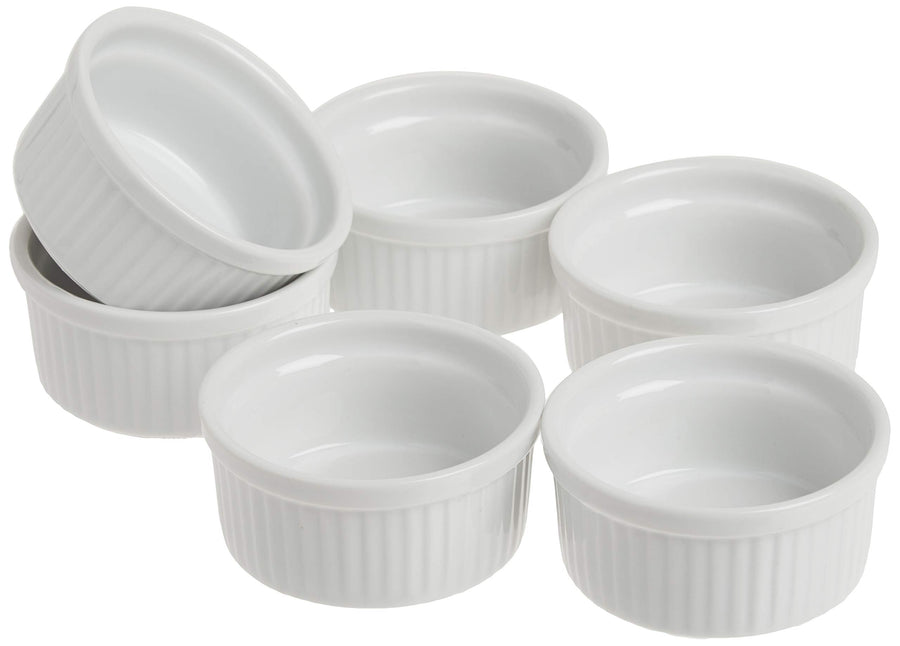 Norpro Porcelain Ramekins, 3oz (White, 258) - Set of 6