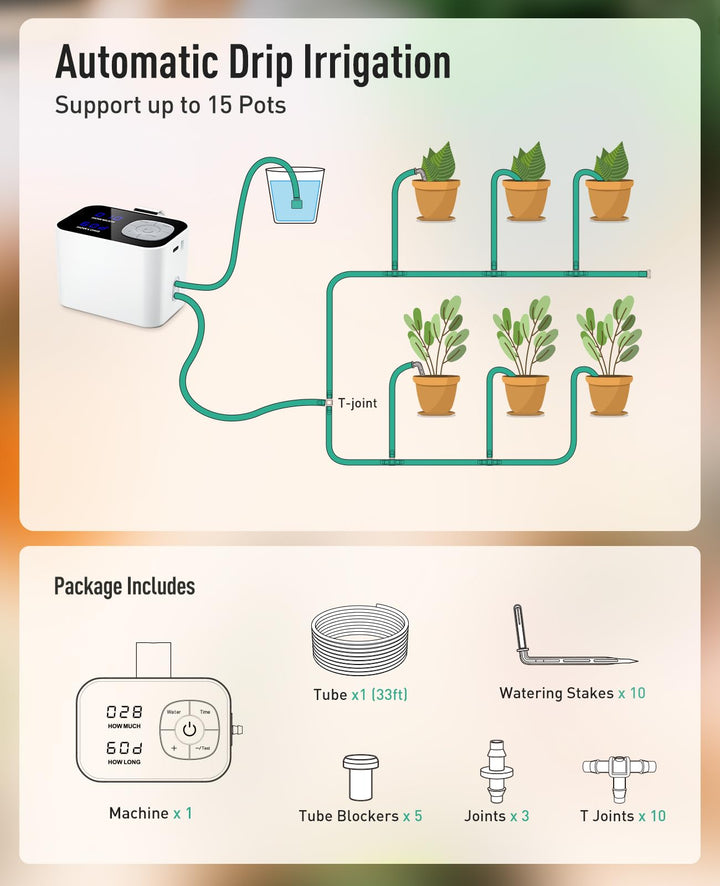 Kollea Reliable Automatic Watering System for Potted Pl