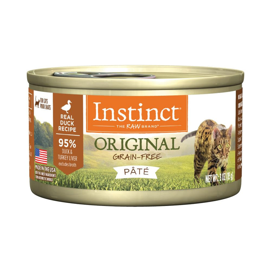 Original Pate Wet Cat Food, Grain Free Recipe - Real Duck, 3 oz. Cans (Pack of 24)