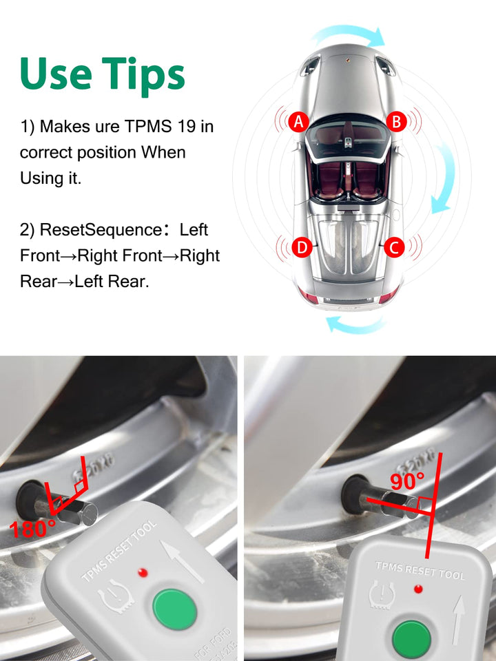 TPMS Reset Tool Tire Pressure Monitor Sensor Program Tr