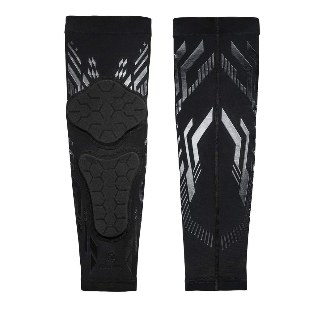 Kuangmi Knee Pad and Shin Guard Sleeve for Soccer, Bask