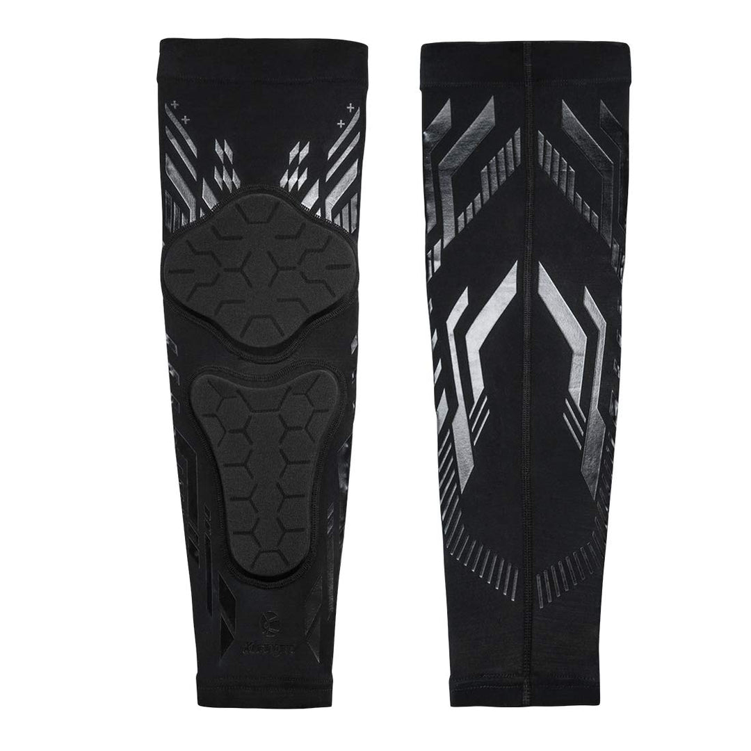 Kuangmi Knee Pad and Shin Guard Sleeve for Soccer, Bask