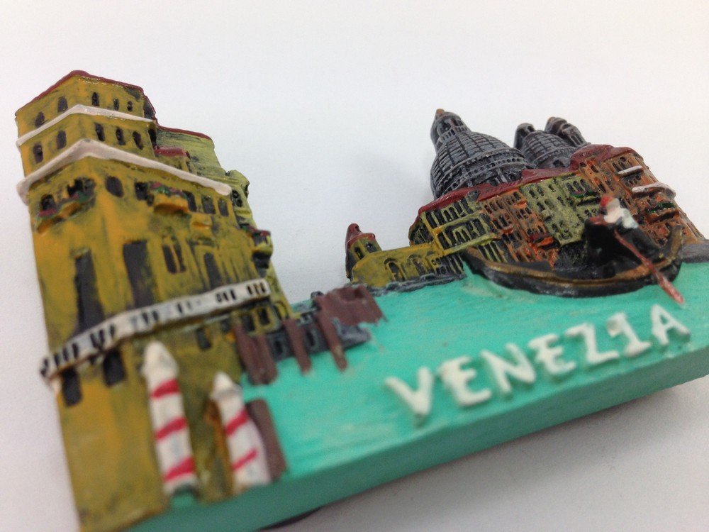 Tiny Venezia or Venice Italy Southern Europe Tourist Attractions Resin Refrigerator Magnet Traveler Souvenir Gift Memento 3D Fridge Magnets