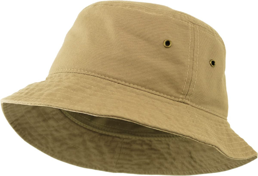 KBM-500 KHK L/XL Unisex Washed Cotton Bucket Hat Summer Outdoor Cap