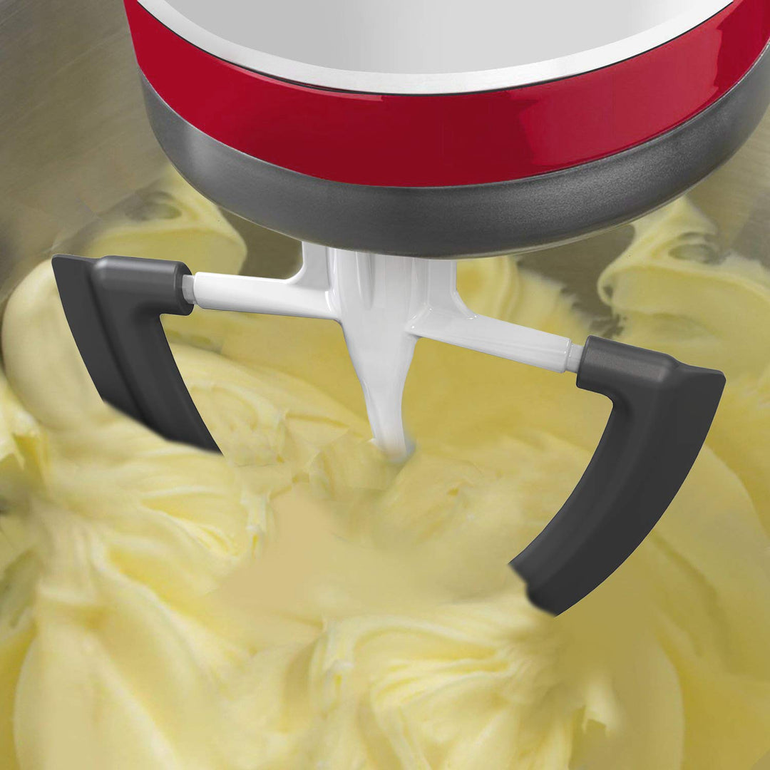 Flex Edge Beater for Kitchenaid, 4.5-5 Quart for Kitchenaid Mixer Attachments, Fits Tilt-Head for Kitchenaid Paddle with Scraper, As Kitchen Aid Accessories and Attachments