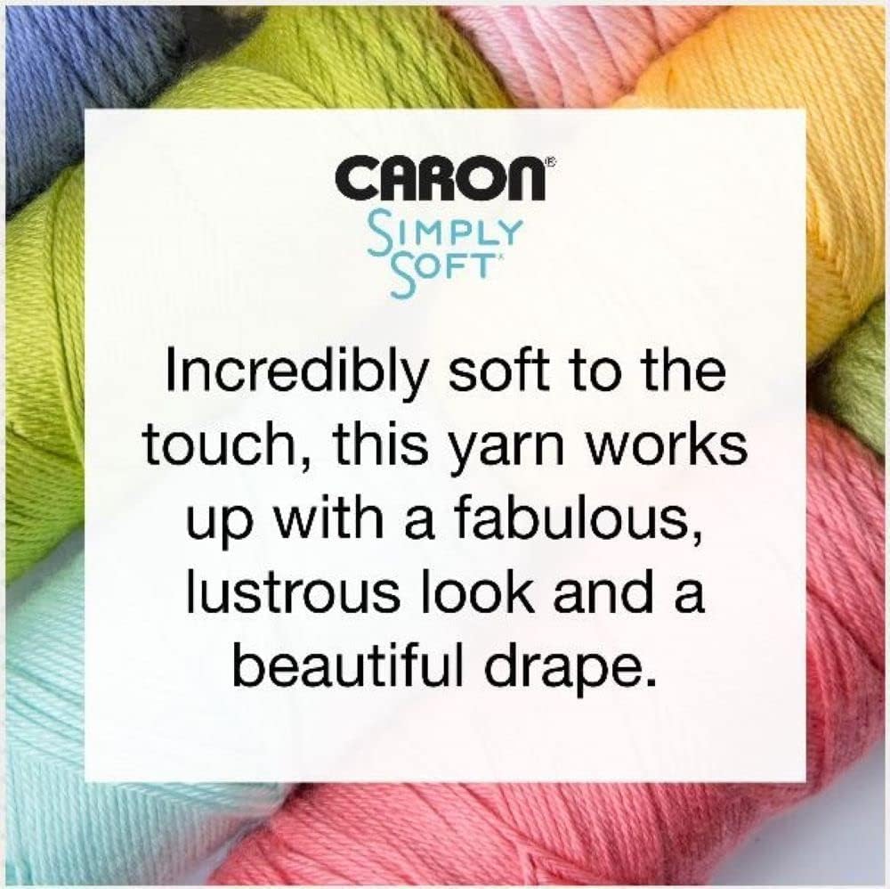 Simply Soft Party Yarn, 3 oz, Medium Worsted 4 Gauge, - Fuchsia - For Crochet, Knitting & Crafting