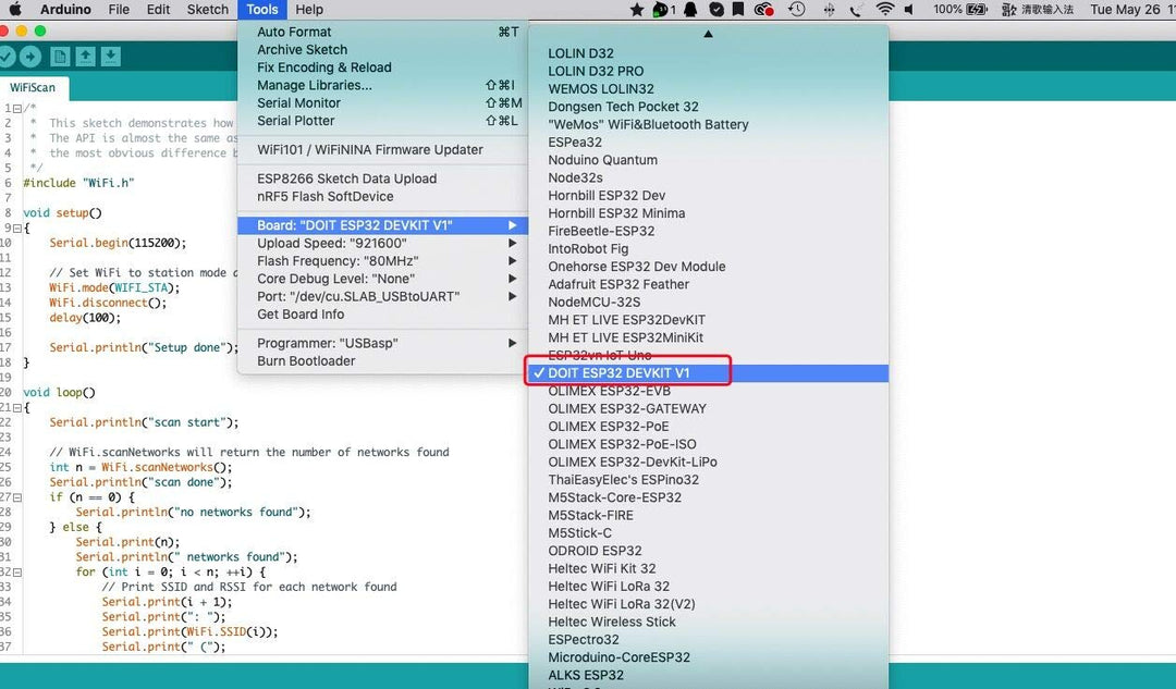 ESP32 DEVKIT ESP32-WROOM-32 Development Board ESP32 ESP-32S 2.4GHz WiFi+BT BLE Dual-core Dev Module CP2102 for Arduino DOIT
