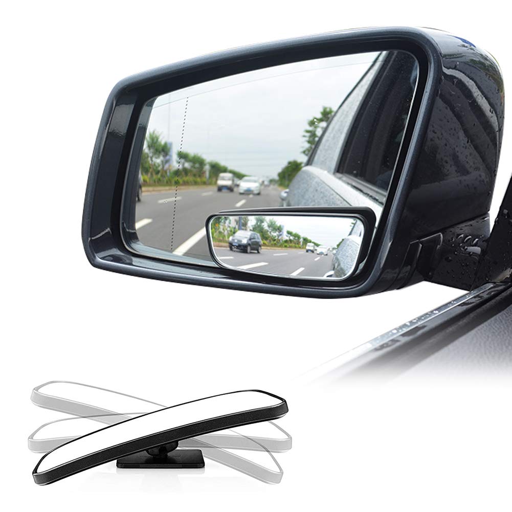 Blind Spot Mirror for Cars Car Side Mirror Blind Spot Auto Blind Spot Mirrors Wide Angle Mirror Convex Rear View Mirror Stick on Design Adjustable