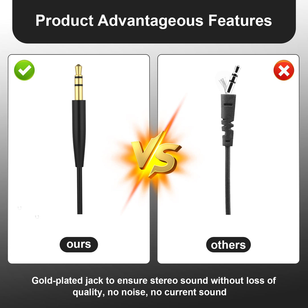 Saipomor SoundTrue Replacement Audio Cords for Bose 700