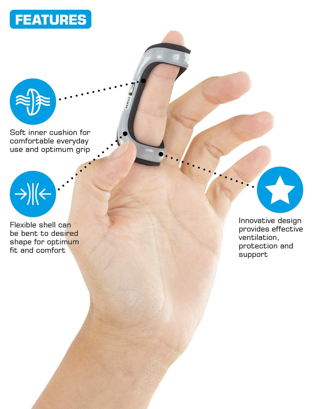 Neo G Finger Splint Easy-Fit - Support for Trigger Fing