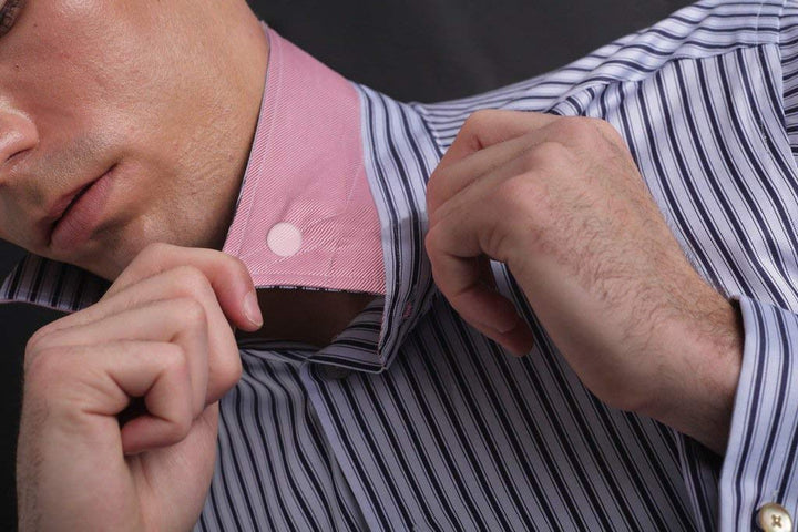 Collar Stay Stickers for Men &amp; Women - Double Sided Tape For Fashion - Shirt, Tie &amp; Belt Anchor - Shirt Button Repair - With Magnetic Luxury Bamboo Storage Box (66 Pack)