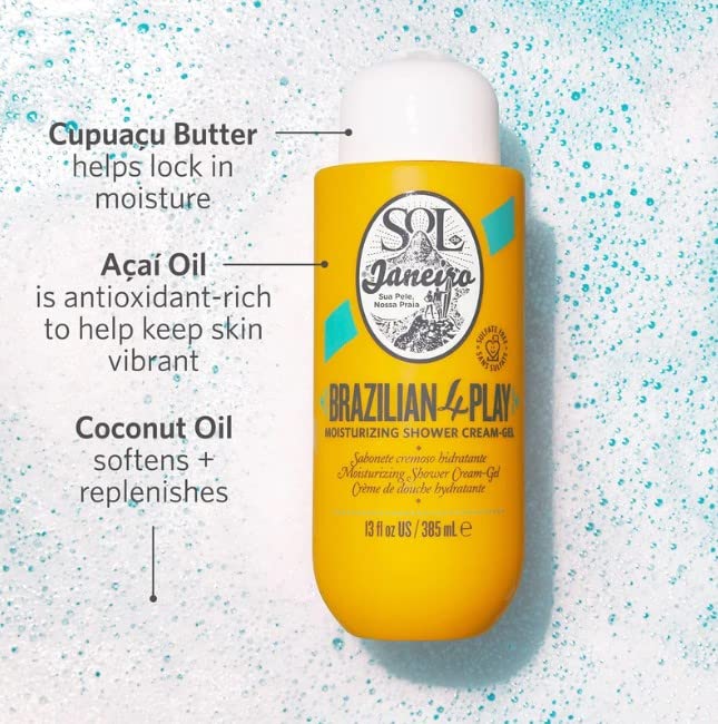 SOL DE JANEIRO Brazilian 4 Play Moisturizing Shower Cream-Gel 3oz