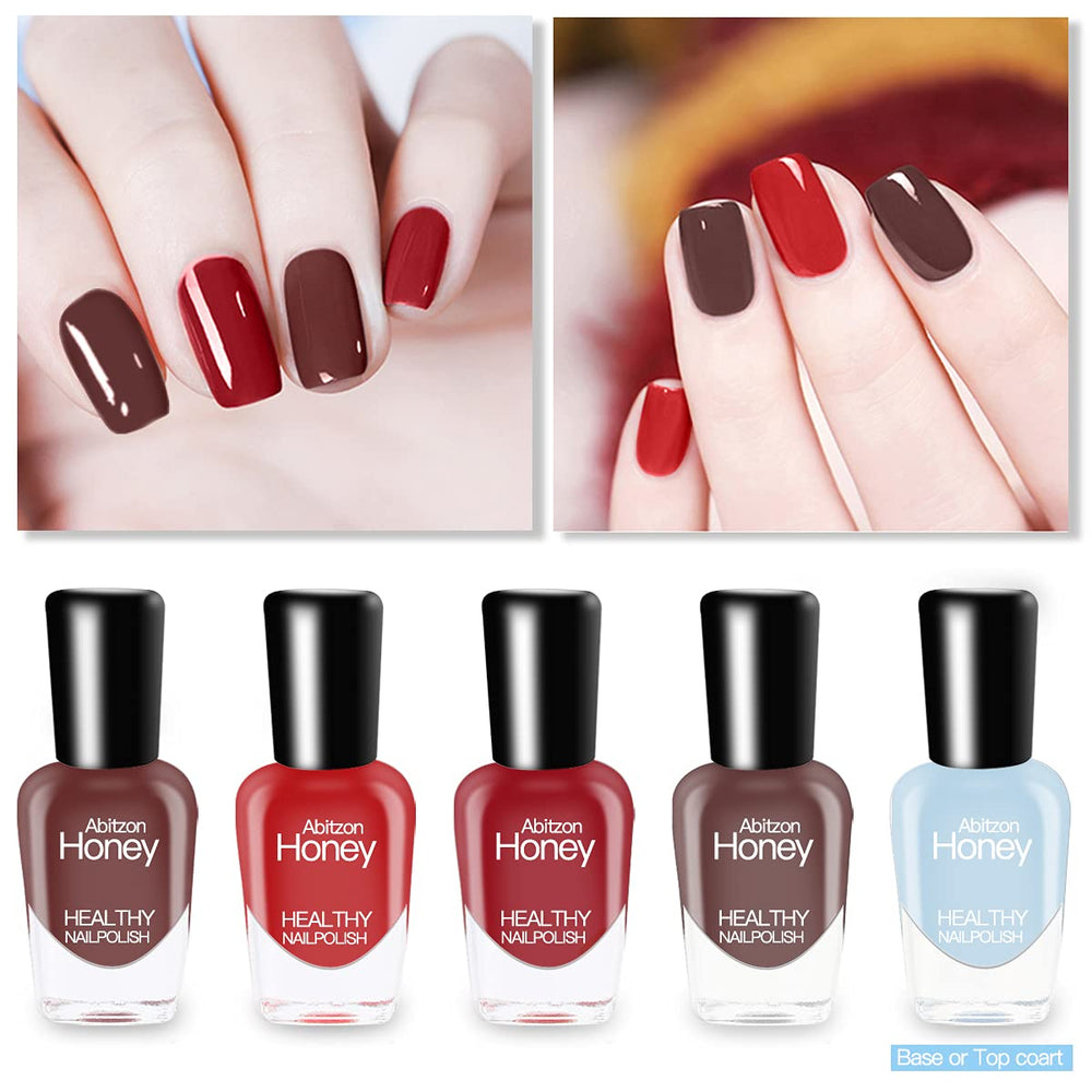 New Nail Polish Set (10 Bottles) - Non-Toxic Eco-Friendly Easy Peel Off & Quick Dry Water Based Nail Polish