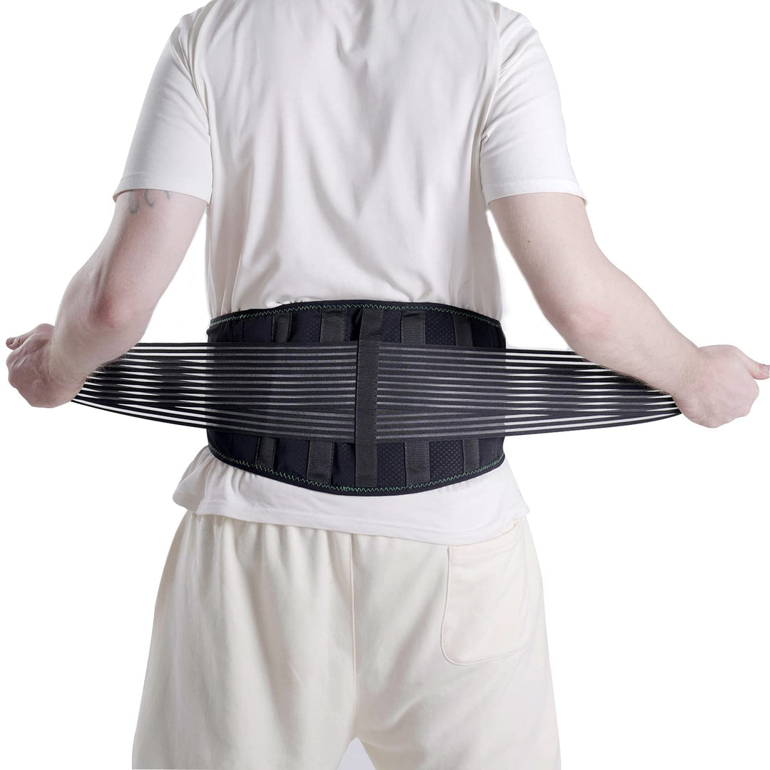 HKJD Back Brace for Lower Back Pain Relief, Breathable 