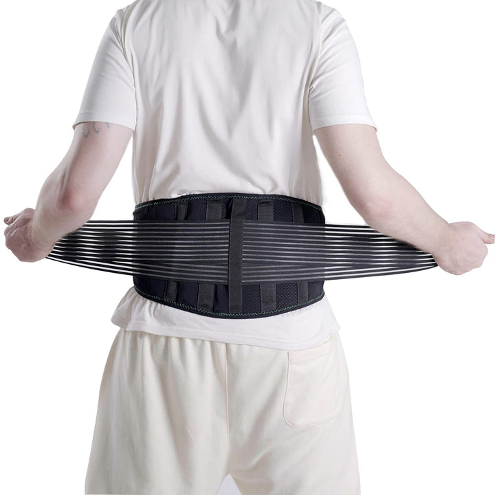 HKJD Back Brace for Lower Back Pain Relief, Breathable 