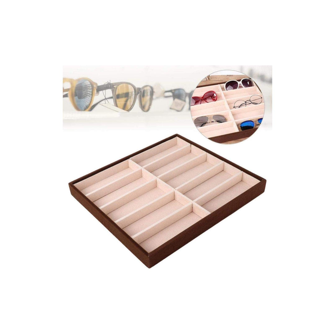 10 Grids Sunglass Box, Modern Glasses Organizer Eyeglass Display Storage Cases, Compartment Eyewear Storage Box Christmas, Valentine&#39;s Day, Mother&#39;s Day, Birthday Gifts for Her