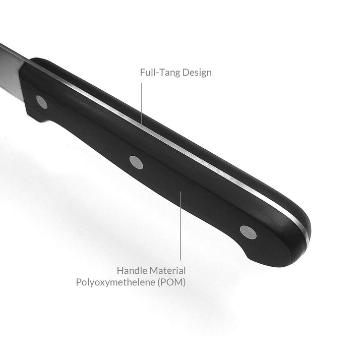 , 8 inch Bread Knife Serrated Knife Wave Edge Black