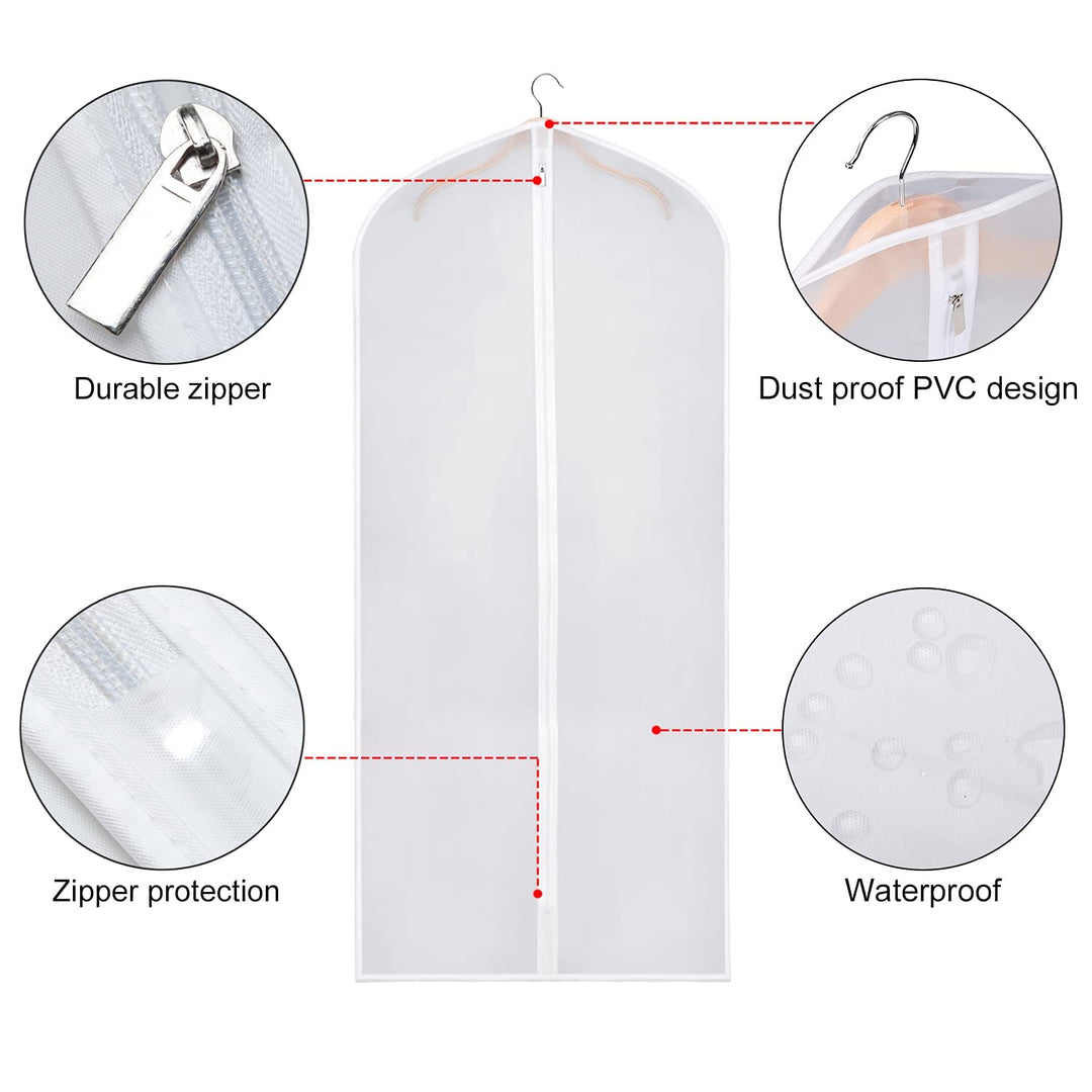 Zilink Clear Coat Covers Garment Bag 54-inch Garment Ba