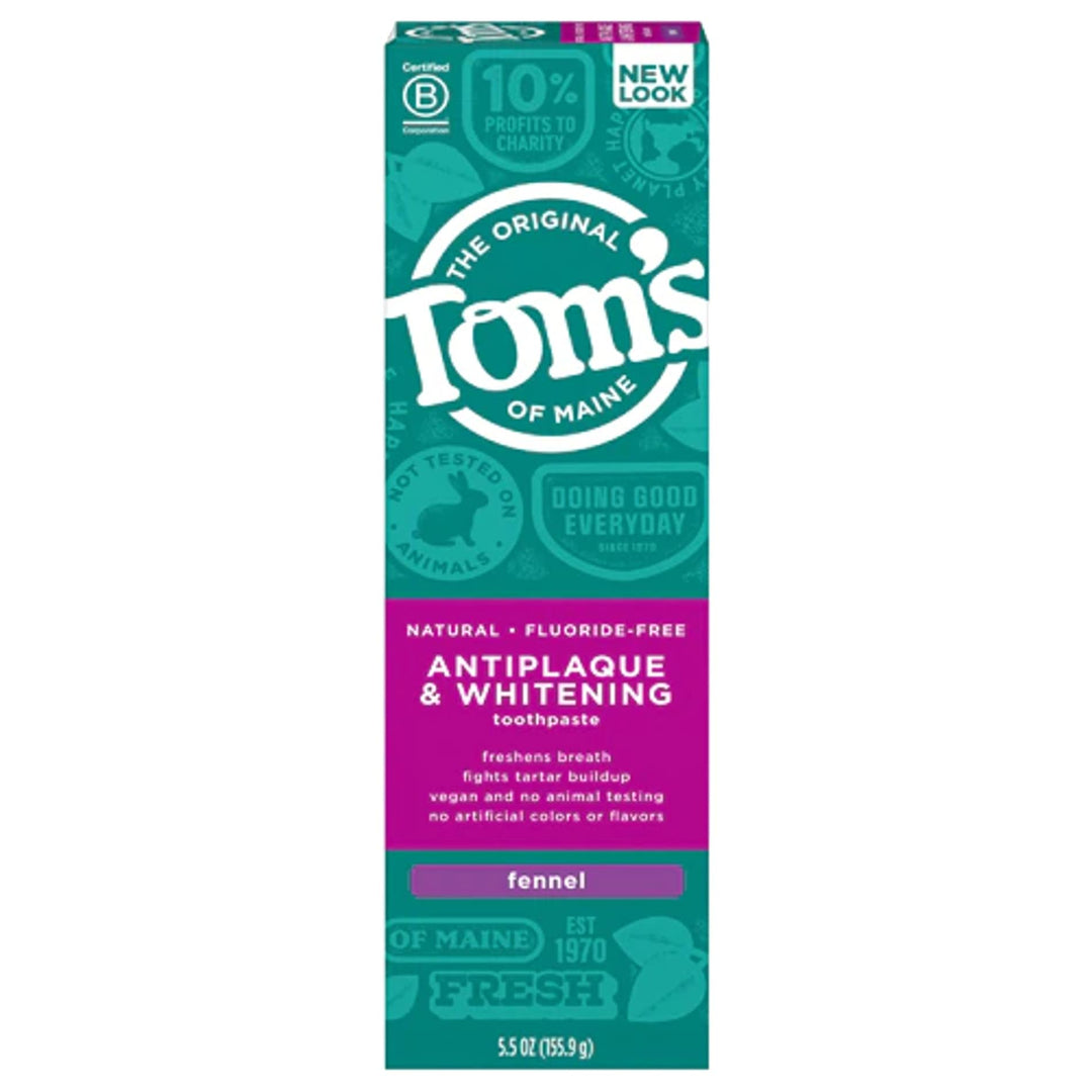 Toothpaste Tartar Control/Whitening Fennel Tom&#39;s Of Maine 5.5 oz Paste by Tom&#39;s of Maine